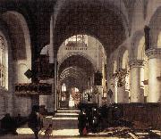 WITTE, Emanuel de Interior of a Church Sweden oil painting artist